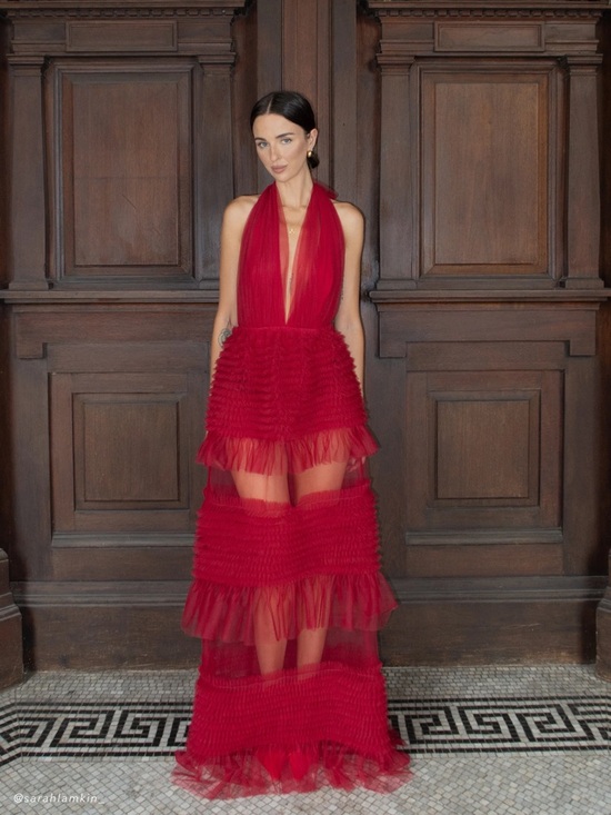 Meshki Dresses & Skirts - Meshki Minka Ruffle Halter Dress NWOT